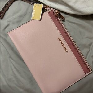Michael Kors Blush and Rose Clutch